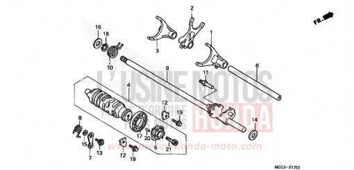 GEARSHIFT DRUM CB1100SF1 de 2001
